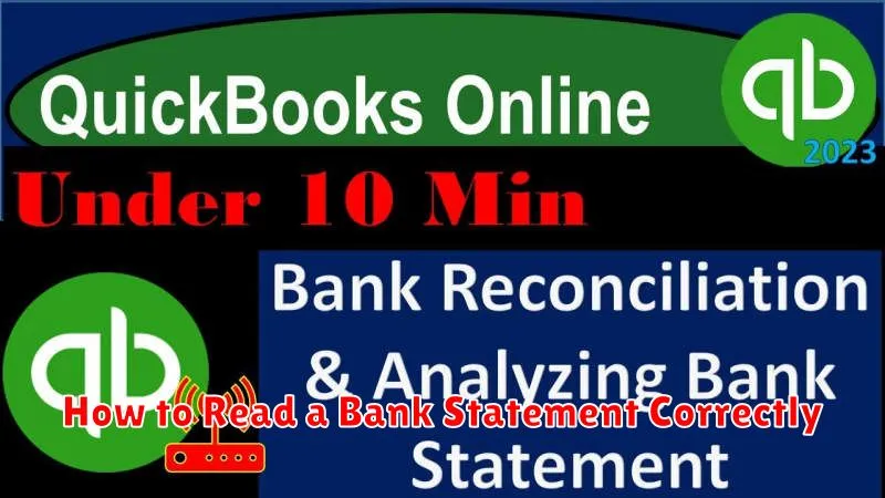 How to Read a Bank Statement Correctly